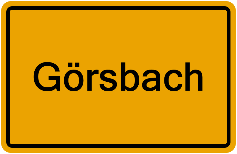 Handelsregisterauszug Görsbach