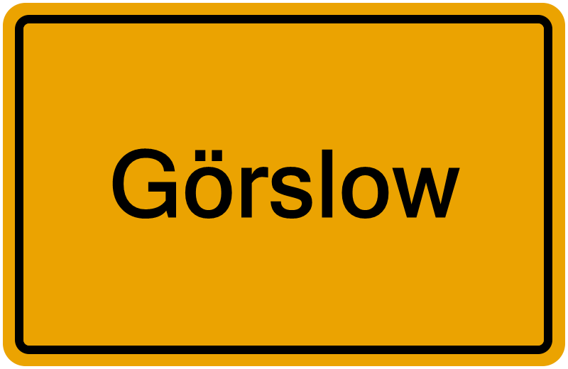 Handelsregisterauszug Görslow