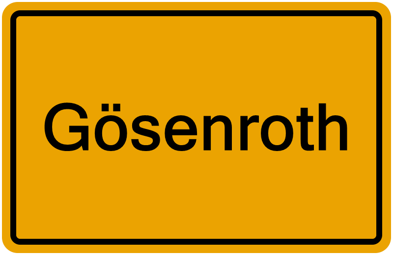 Handelsregisterauszug Gösenroth