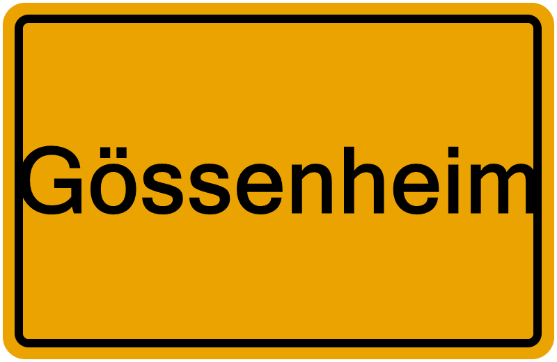 Handelsregisterauszug Gössenheim