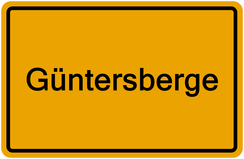 Handelsregisterauszug Güntersberge
