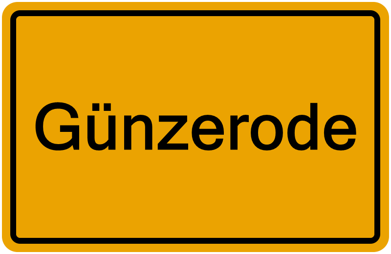 Handelsregisterauszug Günzerode