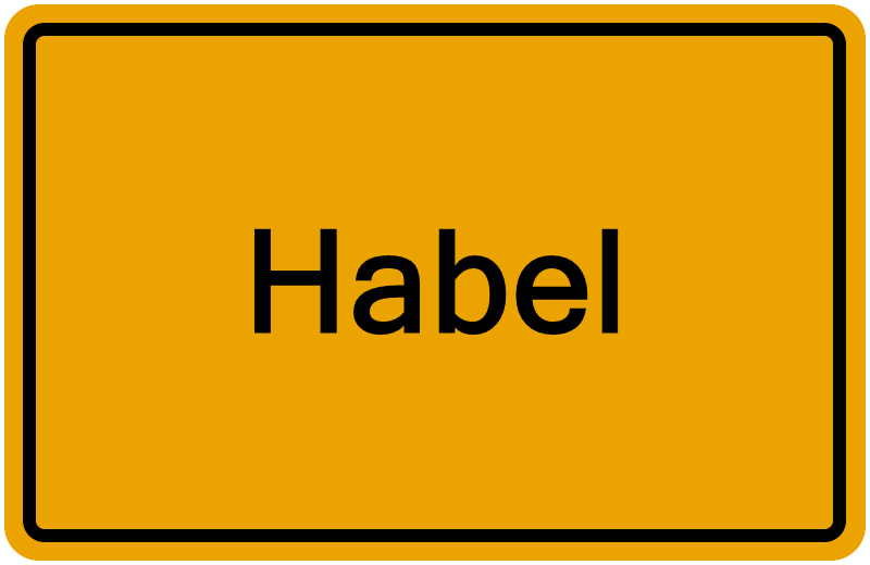 Handelsregisterauszug Habel