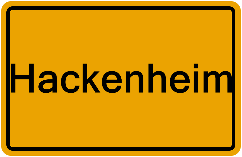 Handelsregisterauszug Hackenheim