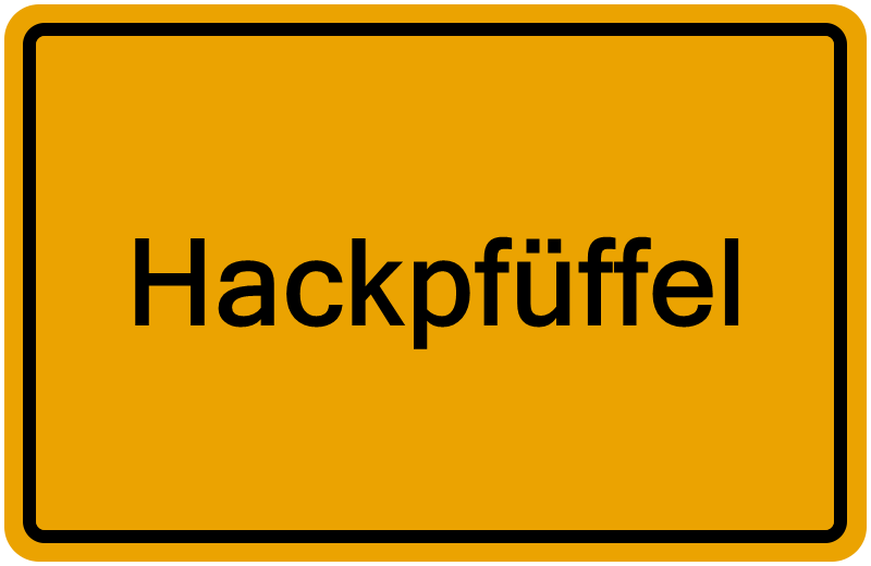 Handelsregisterauszug Hackpfüffel