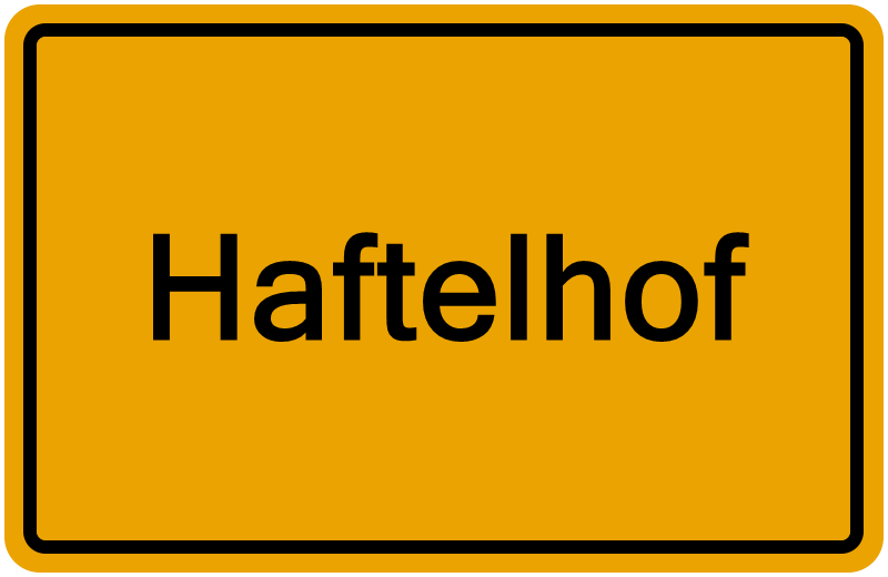 Handelsregisterauszug Haftelhof
