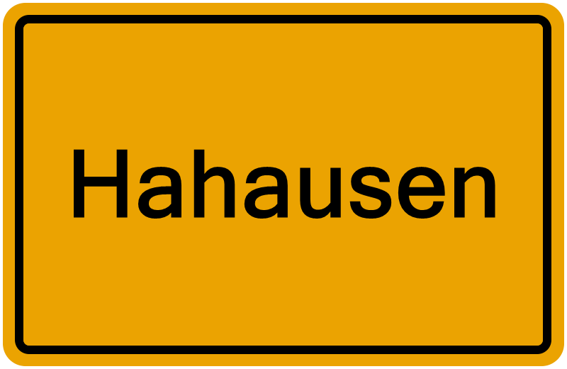 Handelsregisterauszug Hahausen