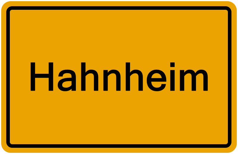 Handelsregisterauszug Hahnheim
