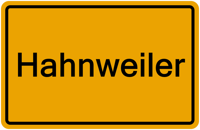 Handelsregisterauszug Hahnweiler