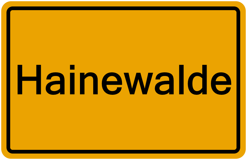Handelsregisterauszug Hainewalde