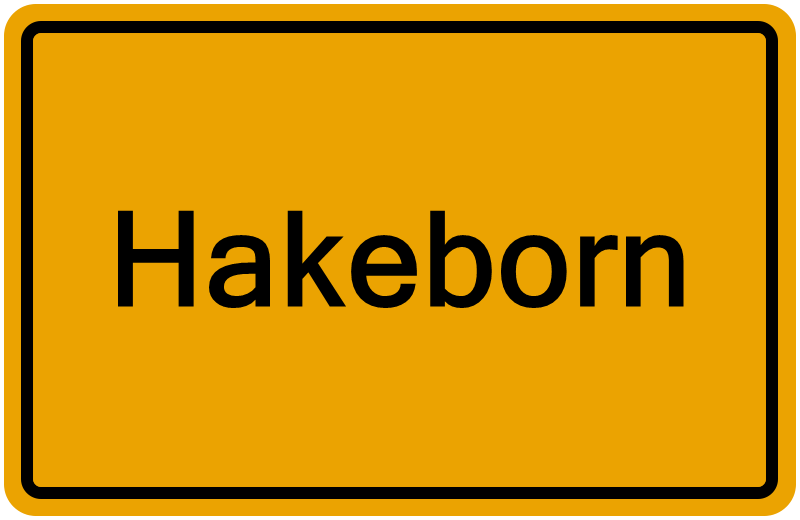 Handelsregisterauszug Hakeborn
