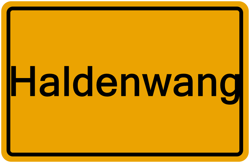 Handelsregisterauszug Haldenwang