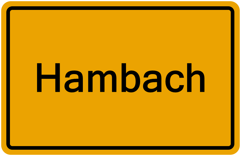 Handelsregisterauszug Hambach