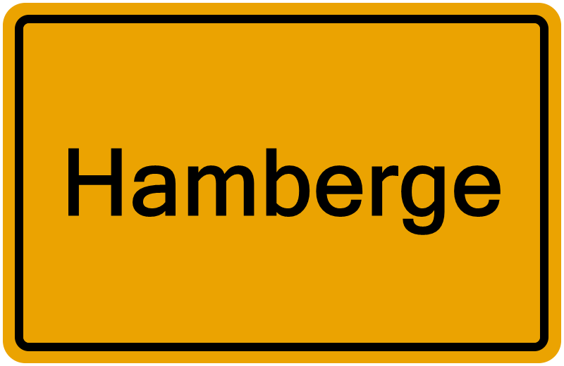 Handelsregisterauszug Hamberge
