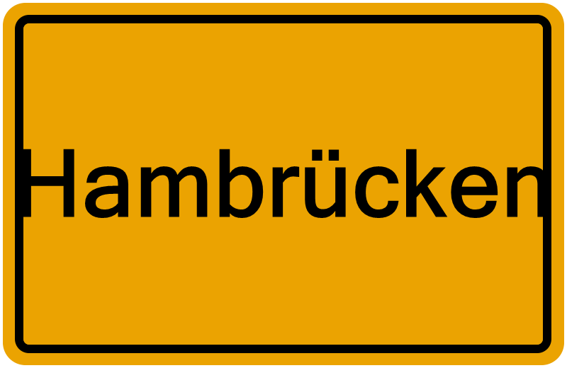 Handelsregisterauszug Hambrücken