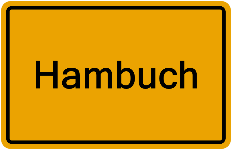 Handelsregisterauszug Hambuch