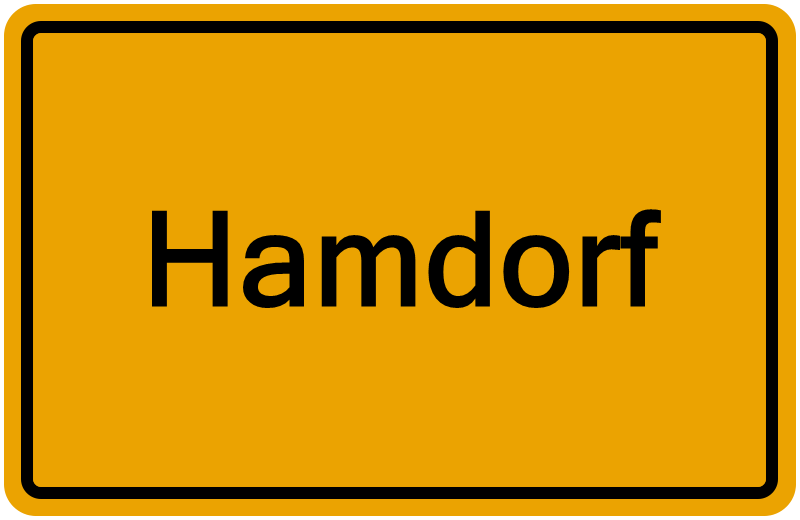 Handelsregisterauszug Hamdorf