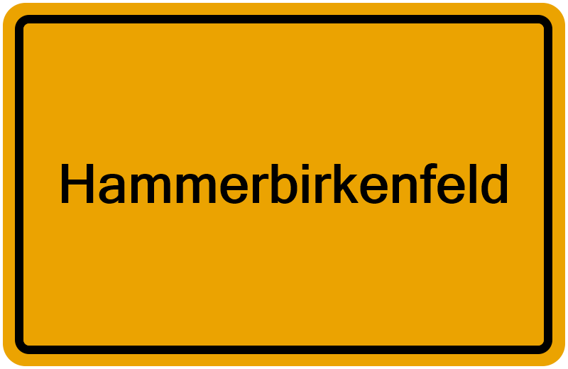 Handelsregisterauszug Hammerbirkenfeld