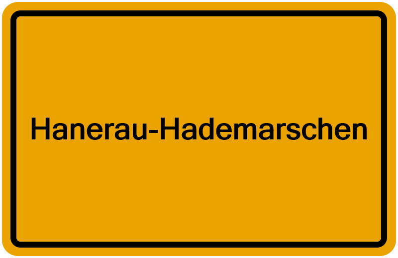 Handelsregisterauszug Hanerau-Hademarschen