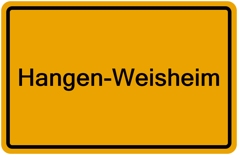 Handelsregisterauszug Hangen-Weisheim