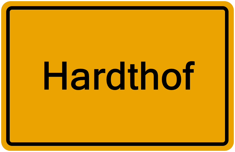 Handelsregisterauszug Hardthof