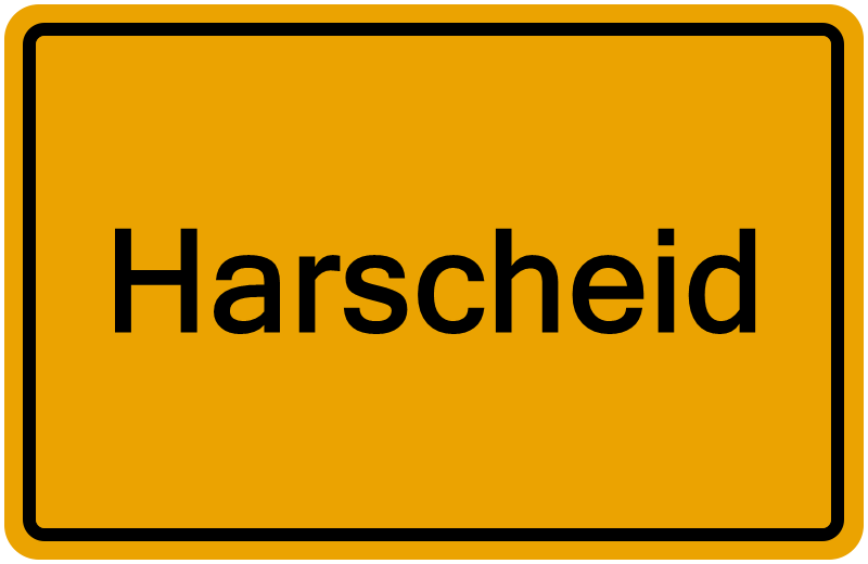 Handelsregisterauszug Harscheid