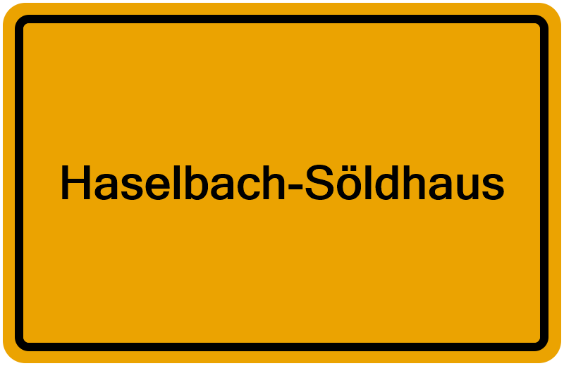 Handelsregisterauszug Haselbach-Söldhaus