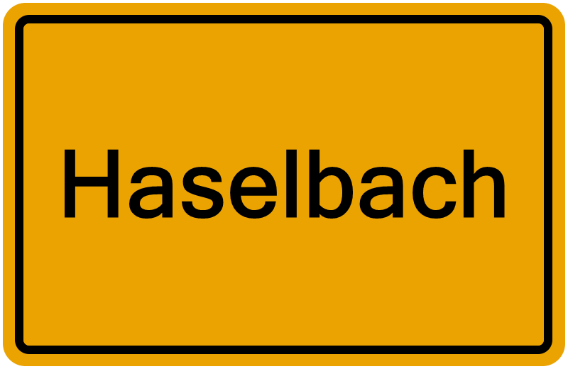 Handelsregisterauszug Haselbach