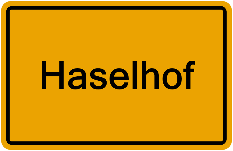 Handelsregisterauszug Haselhof