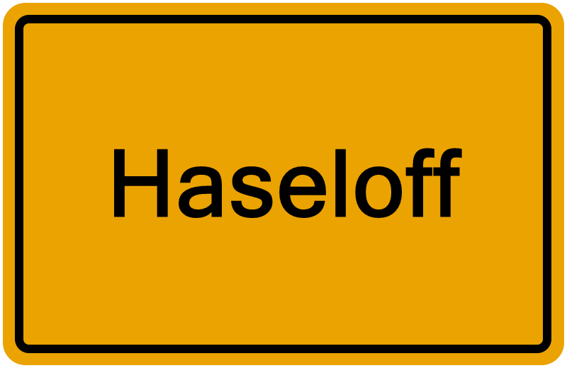 Handelsregisterauszug Haseloff