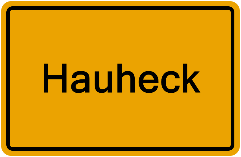 Handelsregisterauszug Hauheck