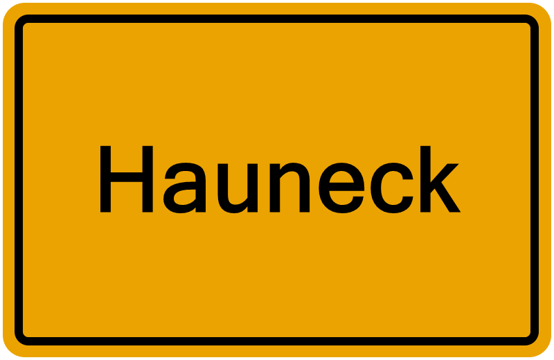 Handelsregisterauszug Hauneck