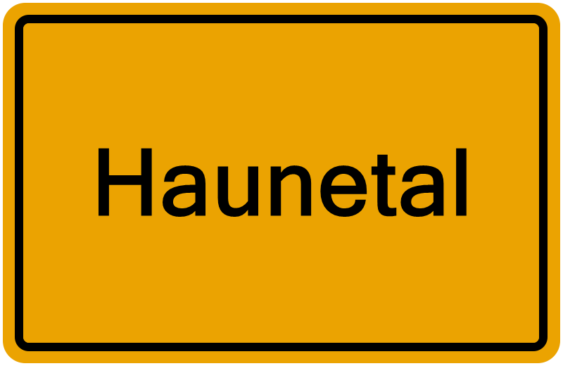Handelsregisterauszug Haunetal