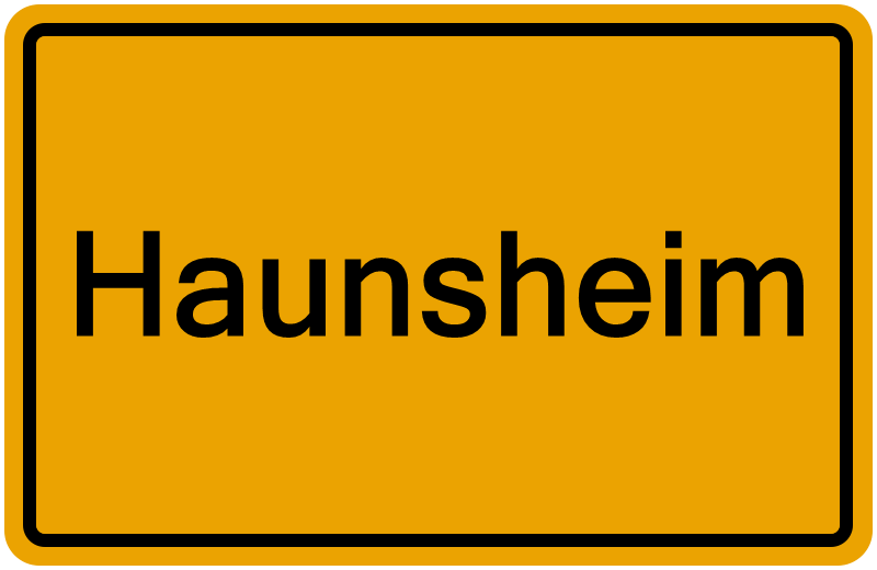 Handelsregisterauszug Haunsheim