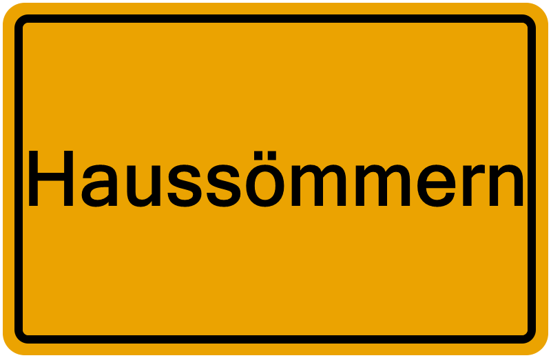 Handelsregisterauszug Haussömmern