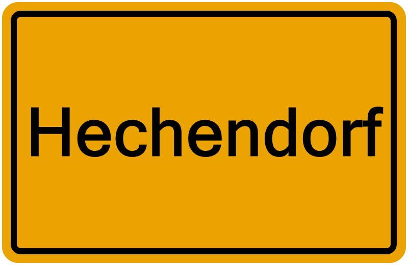 Handelsregisterauszug Hechendorf