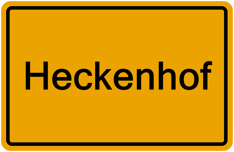 Handelsregisterauszug Heckenhof