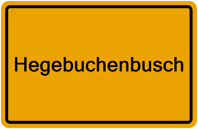 Handelsregisterauszug Hegebuchenbusch