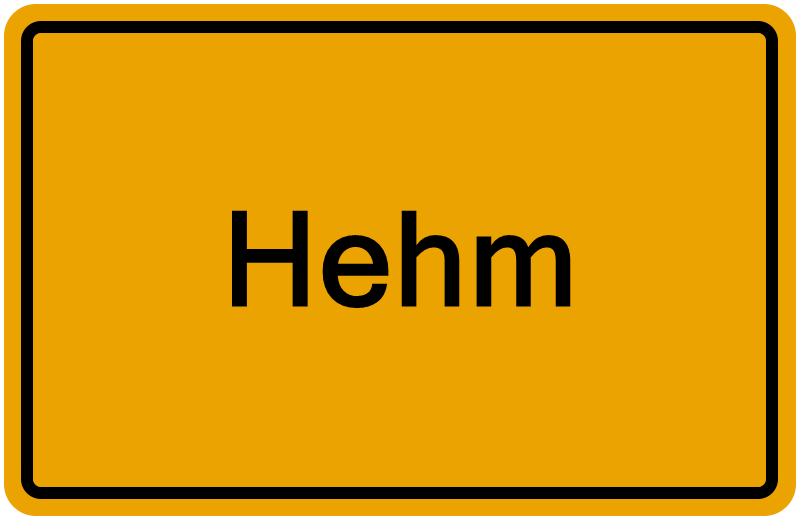 Handelsregisterauszug Hehm