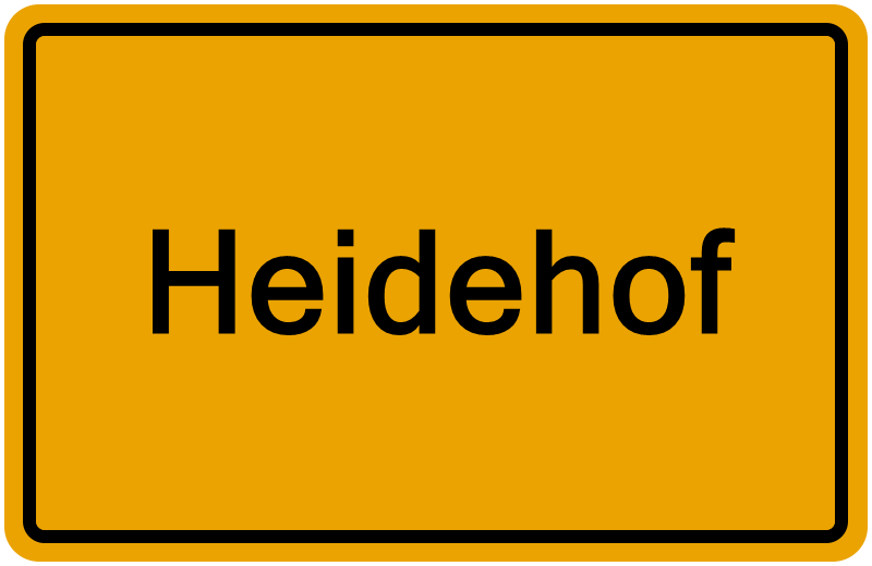 Handelsregisterauszug Heidehof