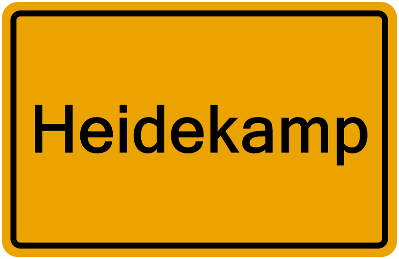 Handelsregisterauszug Heidekamp