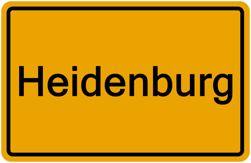 Handelsregisterauszug Heidenburg