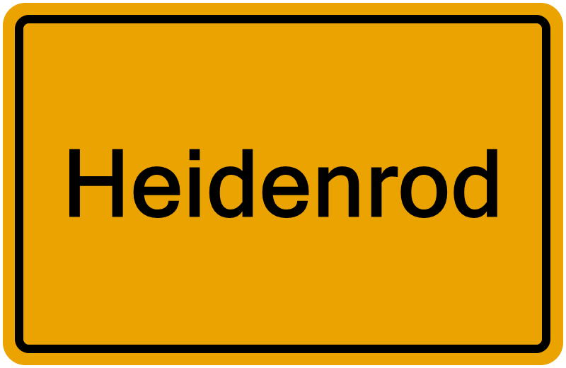 Handelsregisterauszug Heidenrod