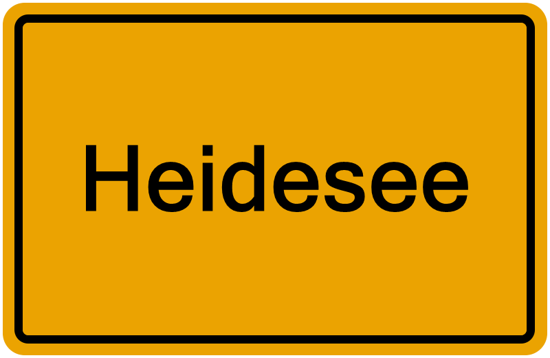 Handelsregisterauszug Heidesee