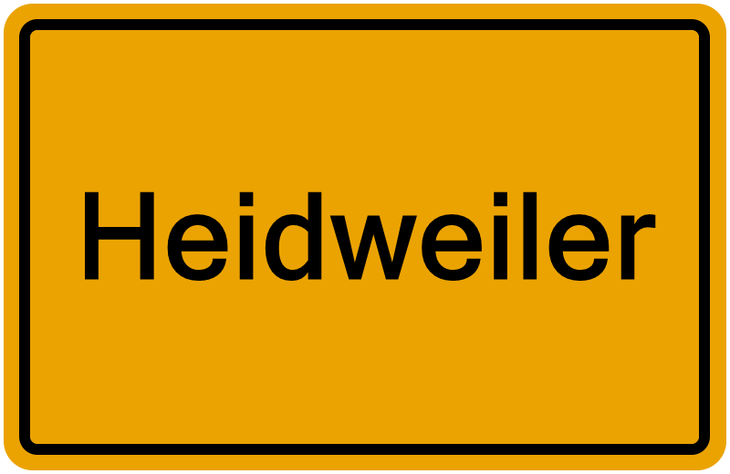 Handelsregisterauszug Heidweiler