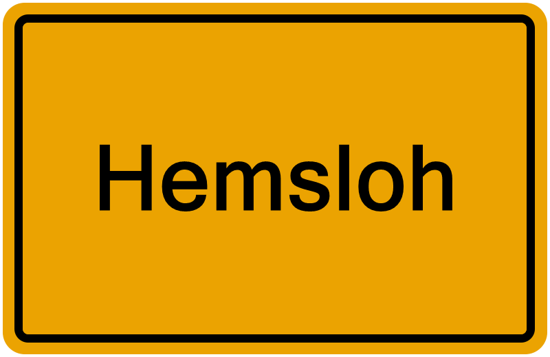 Handelsregisterauszug Hemsloh