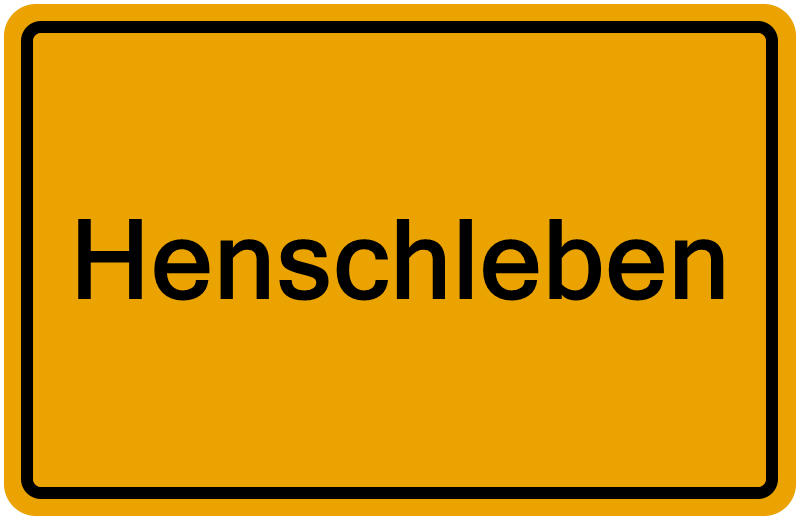Handelsregisterauszug Henschleben