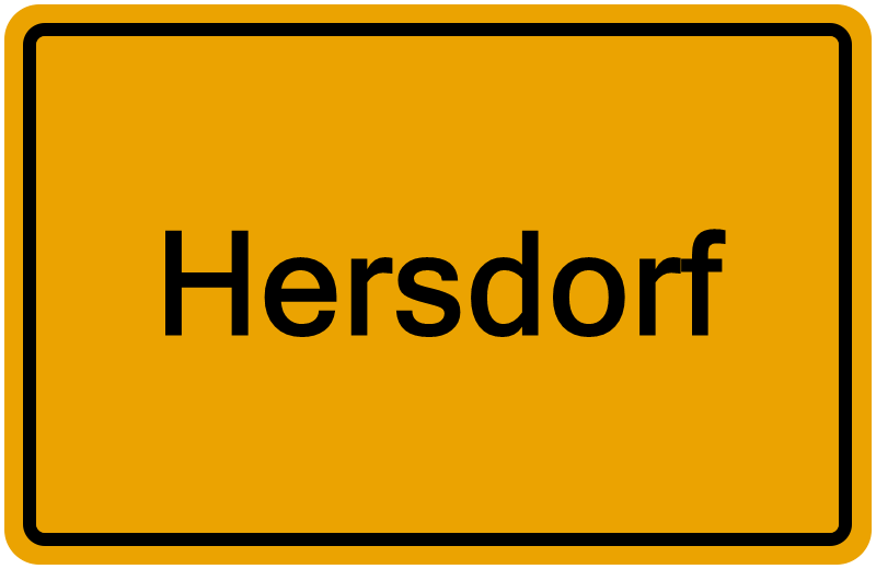 Handelsregisterauszug Hersdorf