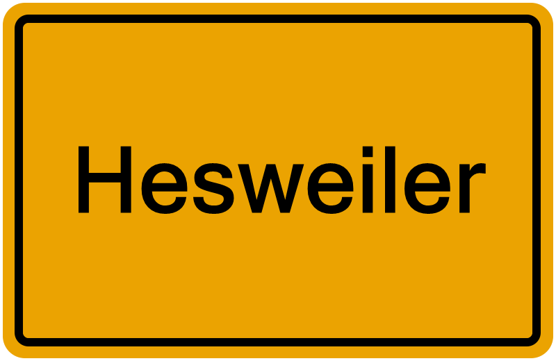 Handelsregisterauszug Hesweiler