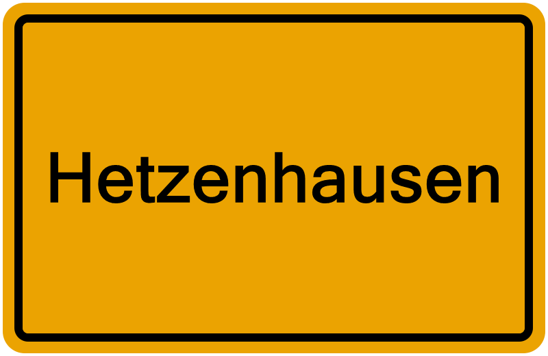 Handelsregisterauszug Hetzenhausen